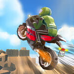 Cartoon Moto Stunt