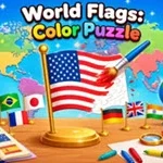World Flags: Color Puzzle